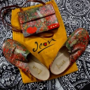 Icon LA size 9 shoes with matching purse